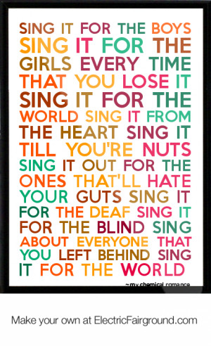 My Chemical Romance Quotes