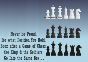 ... After a Game Of Chess The King & The Soldiers Go Into The Same Box