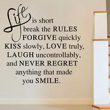 DIY Removable Art Vinyl Love Poetry Quote Wall Sticker Decal Home Room ...