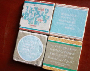 Literary Love Quote Coasters. Perfe ct home decor/gift! Mark Twain ...