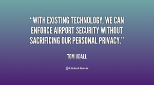 With existing technology we can enforce airport security without