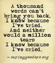 cry, I pray, I mourn her loss. Neverending pain, all the thoughts of ...
