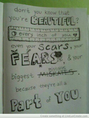 Scars Are Beautiful Quotes. QuotesGram