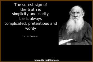 ... , pretentious and wordy - Leo Tolstoy Quotes - StatusMind.com