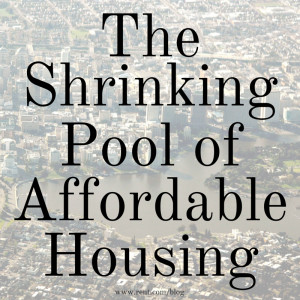 The Shrinking Pool of Affordable Housing