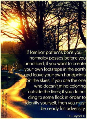 If familiar patterns bore you...