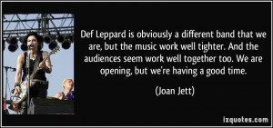 More Joan Jett Quotes