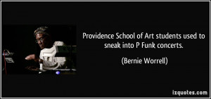 Providence School of Art students used to sneak into P Funk concerts ...
