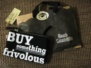 Fashion Candy: Bleach Catastrophe Quote Clutch