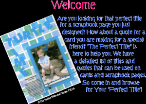 Baby Scrapbooking Quotes And Sayings