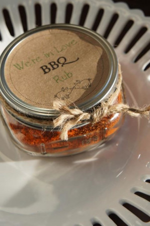 BBQ Love favor - Perfect for a southern wedding