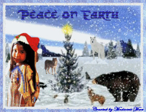 american christmas cards front of the card native american christmas ...