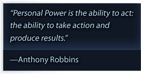 Tony Robbins Personal Power II quote