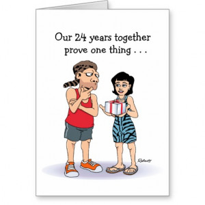 24th Wedding Anniversary Card: Love