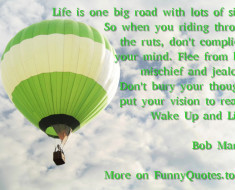 Funny Quote About Life By Bob Marley