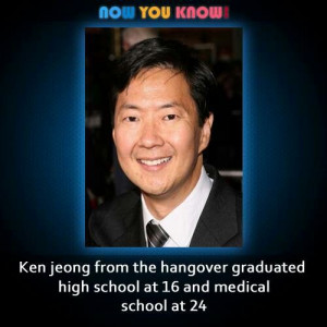 Ken Jeong...The Hangover star. My friend and I saw him when he was on ...