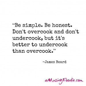 James Beard Food Quote
