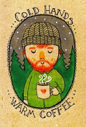 Cold hands warm coffee ☕Coffee♥Craft☕ Coffee art