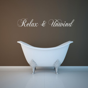 Details about RELAX AND UNWIND WALL ART QUOTE STICKER 60CM - BEDROOM ...