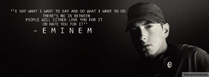 Inspiration From Eminem on FB Covers with Quotes