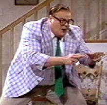 Matt Foley storms in to the dugout from the top steps)