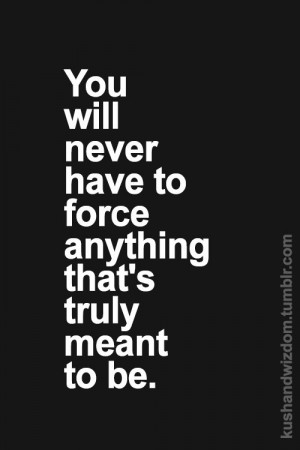 Can this be said over and over and over? Stop trying so hard. Step ...