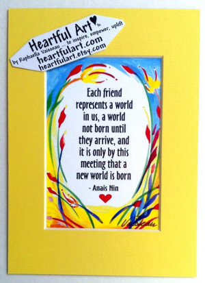 World ANAIS NIN Inspirational Quote Motivational Print Family ...