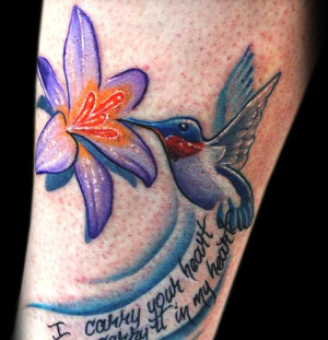hummingbird with a quote that says i carry your heart i carry it in my ...