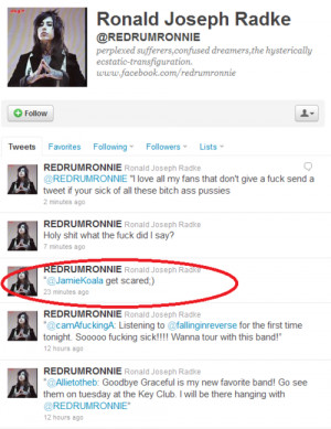 life ronnie radke tweeted nick matthews girlfriend jamie scared nbsp