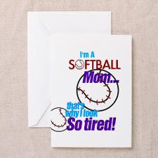 Softball Mom Greeting Cards (Pk of 10) for