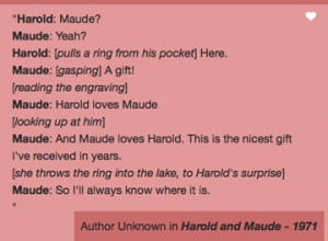 Harold and Maude, a perfect film