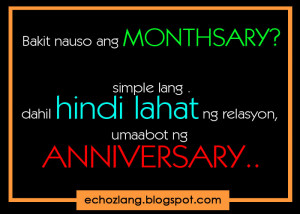 Bakit nauso ang MONTHSARY?
