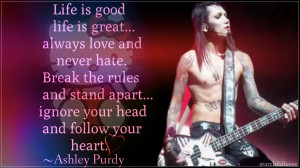 Black Veil Brides Ashley Purdy