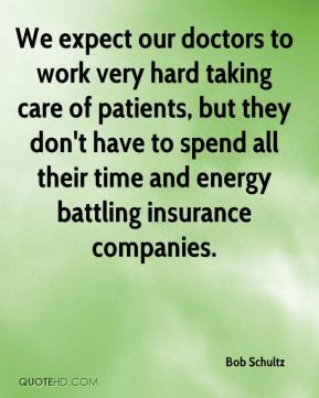 We expect our doctors to work very hard taking care of patients, but ...
