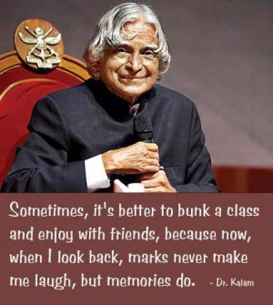 Sometimes, it's better to bunk a class and enjoy with friends, because ...