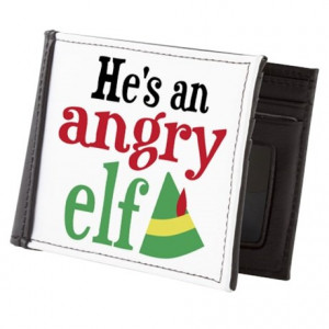 1512Blvd Gifts > 1512Blvd Wallets > He's an Angry Elf Mens Wallet