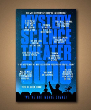 MYSTERY SCIENCE Theater 3000 TV Show Quote Poster