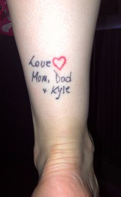 Tattoos Dedicated To Parents Parents' 30th anniversary!