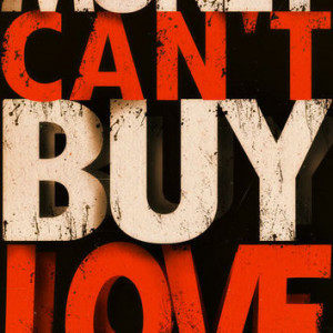Typography Poster Money can't buy Love Print canvas quote phrase words ...