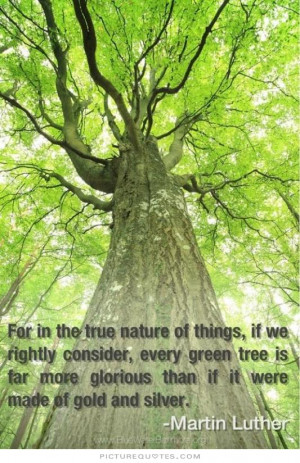 For in the true nature of things, if we rightly consider, every green ...