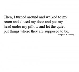 quote lonely person alone shy the perks of being a wallflower quotes ...