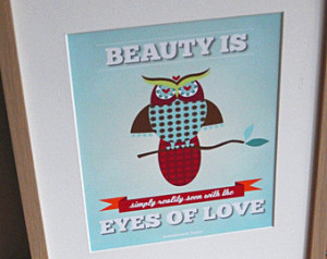 Quote print,Inspirational print,Quote poster,Quote art print,Owl print ...