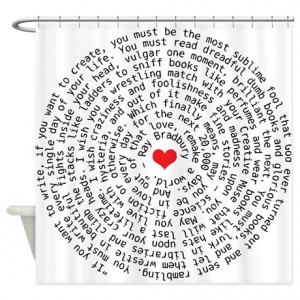 Remake A World Quote Shower Curtain