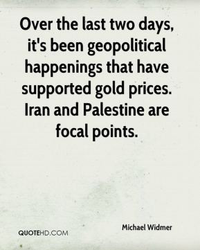 Over the last two days, it's been geopolitical happenings that have ...
