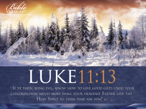 Luke 11:13 – Holy Spirit Papel de Parede Imagem