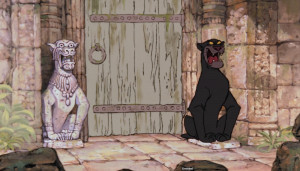 We bet Bagheera would go as an ancient temple statue to any Halloween ...