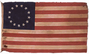 American Flag during Revolutionary War