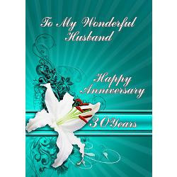 30th_anniversary_card_for_a_husband_greeting_cards.jpg?height=250 ...