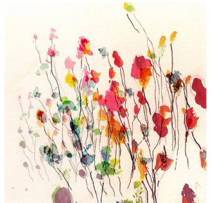 Disability Arts. Beautiful painting of flowers and color.