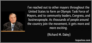 mayors throughout the United States to form an Olympic Task Force ...